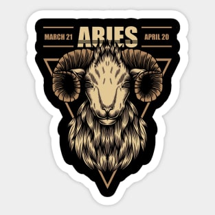 Zodiac Aries Sticker